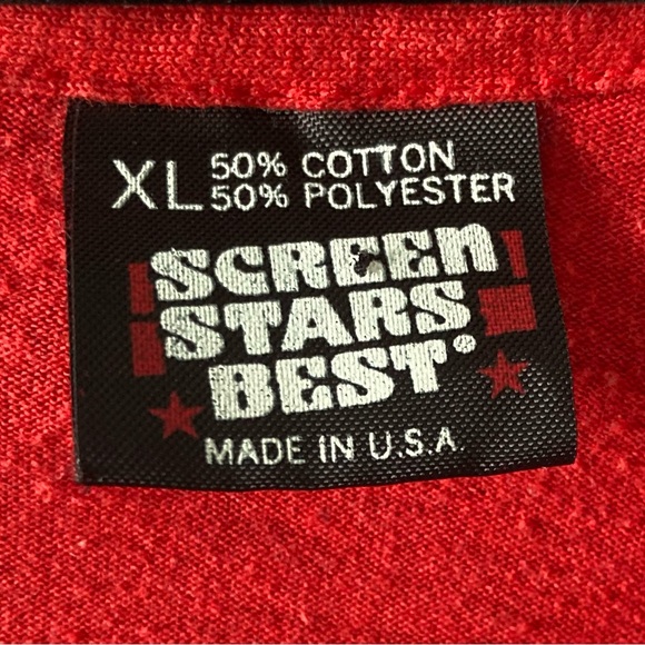 VTG Screen Stars Best Indiana Hoosiers 88/89 Big 10 Champs Single Stitch Tee - Picture 3 of 5